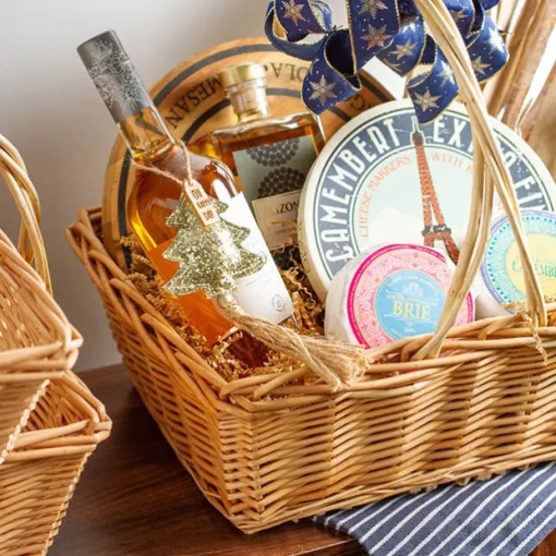 Willow Basket Rectangle Set of 3 Natural (39x33x14cmH)