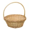 Willow Basket with Handle Round Natural (35cmDx13cmH)