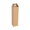Wine Box Gable Handle Single Bottle Kraft (9x9x39.5cmH)