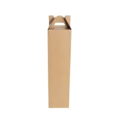 Wine Box Gable Handle Single Bottle Kraft (9x9x39.5cmH)