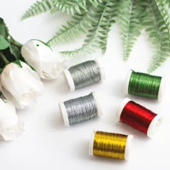 Wire Shiny 0.35mmx132m 28 gauges 100g Spool Gold