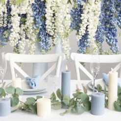 Wisteria Spray x 6 Sprays White (100cmH)