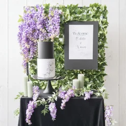 Wisteria x 9 Head Vine Garland Purple (200cmL)