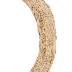 Wood Wool Wreath Natural Beige (40cmD)