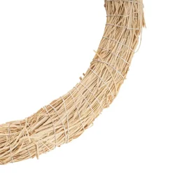 Wood Wool Wreath Natural Beige (40cmD)