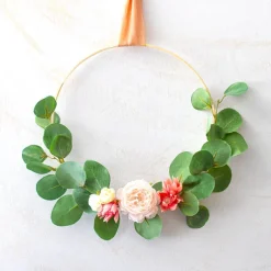 Wooden Bamboo Ring Natural (30cmD)