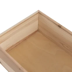 Wooden Box with Wooden Sliding Lid (40x30x15cmH)