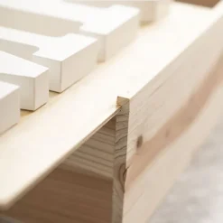 Wooden Box with Wooden Sliding Lid (40x30x15cmH)