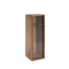 Wooden Wine Box Clear Perspex Lid Brown (36.5x11.5x11.5cmH)