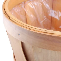 Woven Barrel Hamper Natural (40x35cmH)