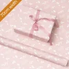 Wrapping Paper Roll Leaf Sprays Print Gloss Pink (70cmx25m)