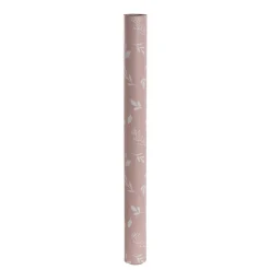 Wrapping Paper Roll Leaf Sprays Print Gloss Pink (70cmx25m)