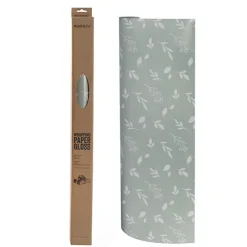 Wrapping Paper Roll Leaf Sprays Print Gloss Sage (70cmx25m)