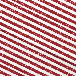 Wrapping Paper Roll Xmas Stripes Gloss White Red (50cmx50m)